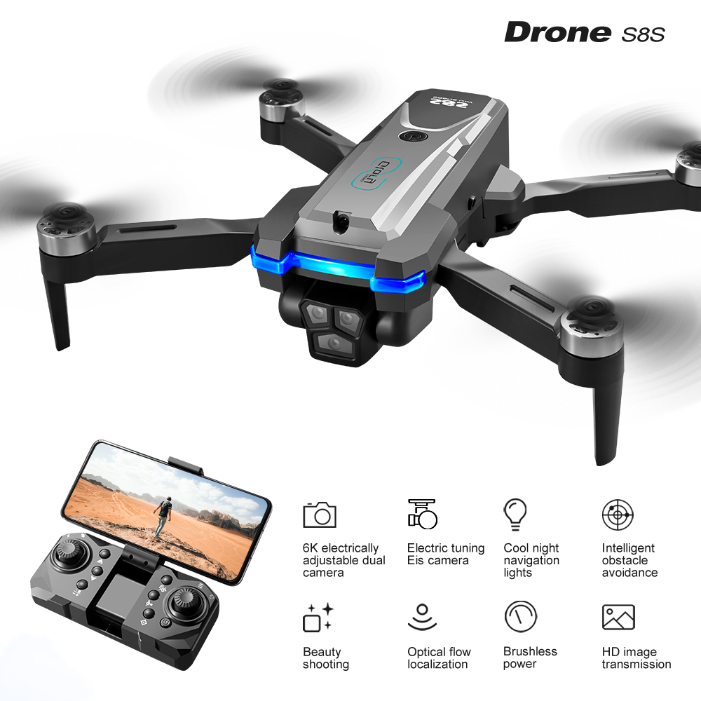 Oryginalny dron S8S GPS RC z b – Drone Camera Lens recenzja i cena